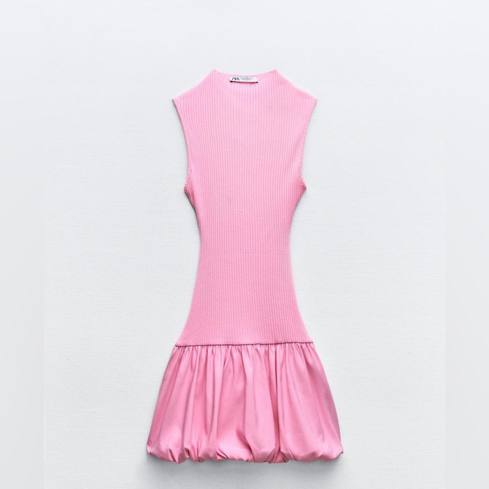 Zara Balloon Hem Dress